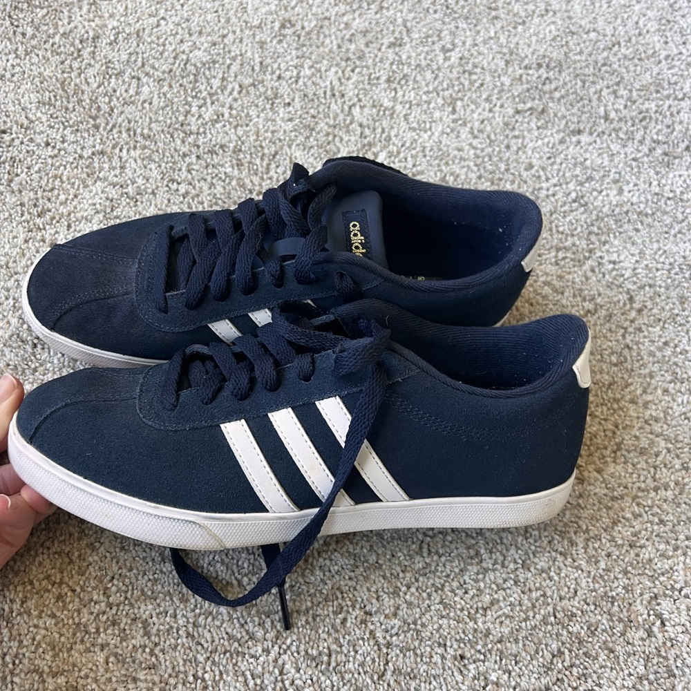 Adidas neo navy sneakers 8.5